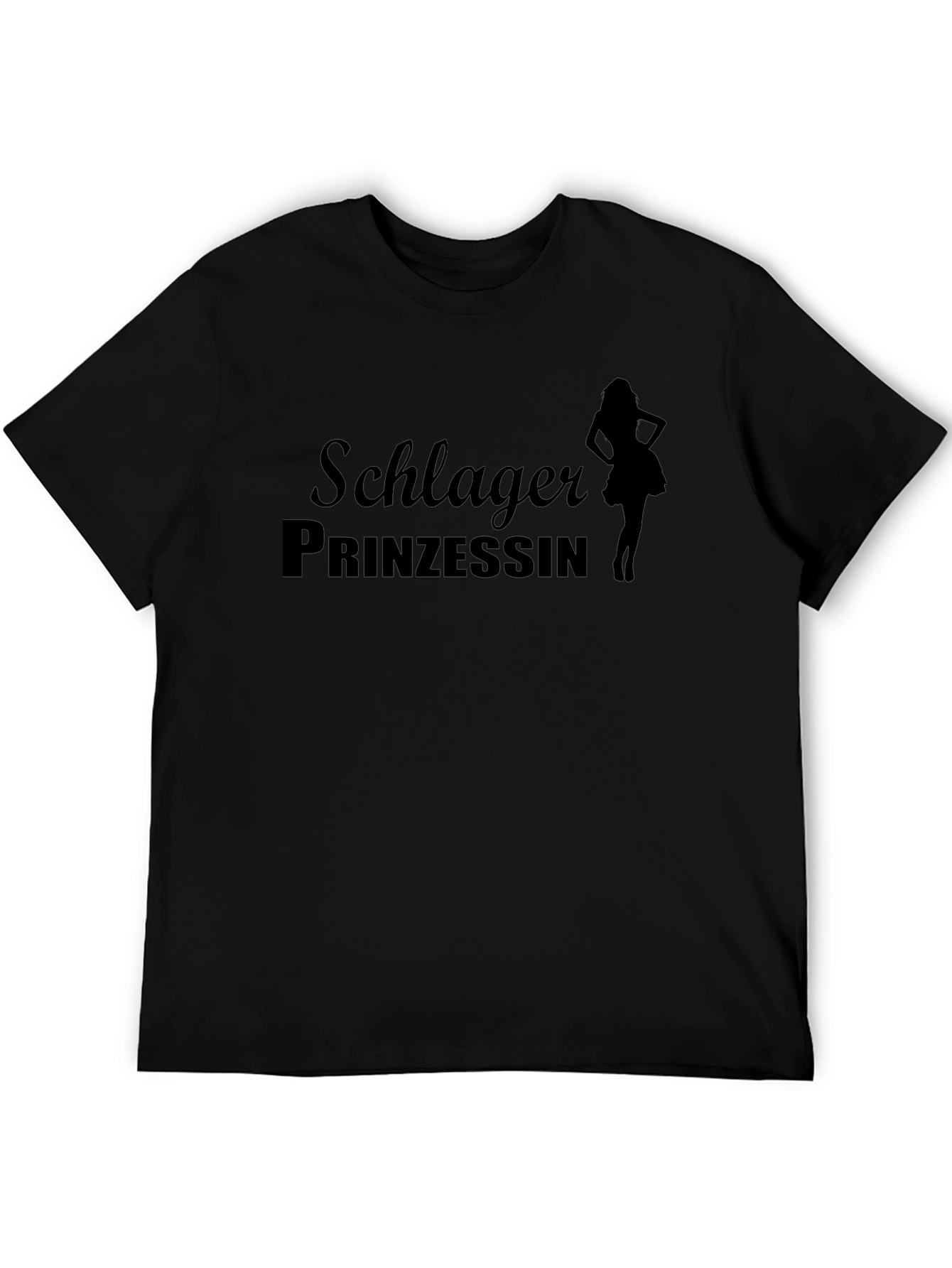 Schlager Prinzessin Black Graphic T-Shirt