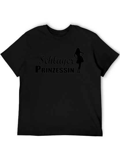 Schlager Prinzessin Black Graphic T-Shirt