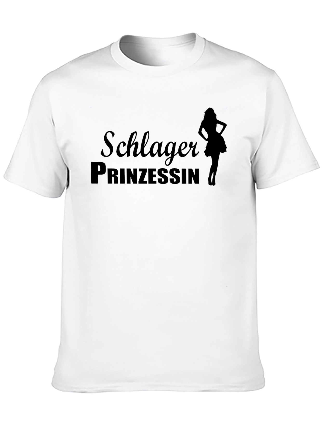 Schlager Prinzessin Black Graphic T-Shirt