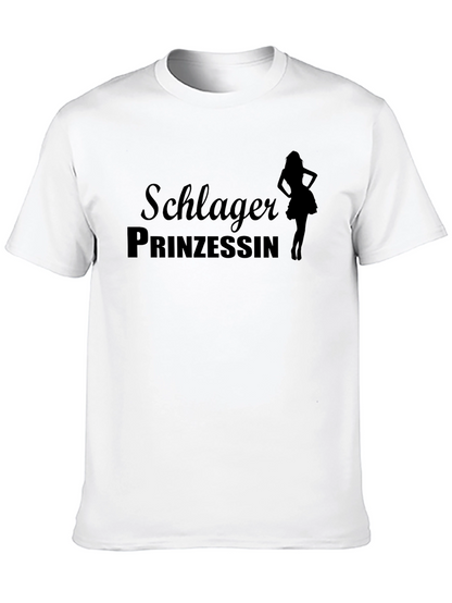 Schlager Prinzessin Black Graphic T-Shirt