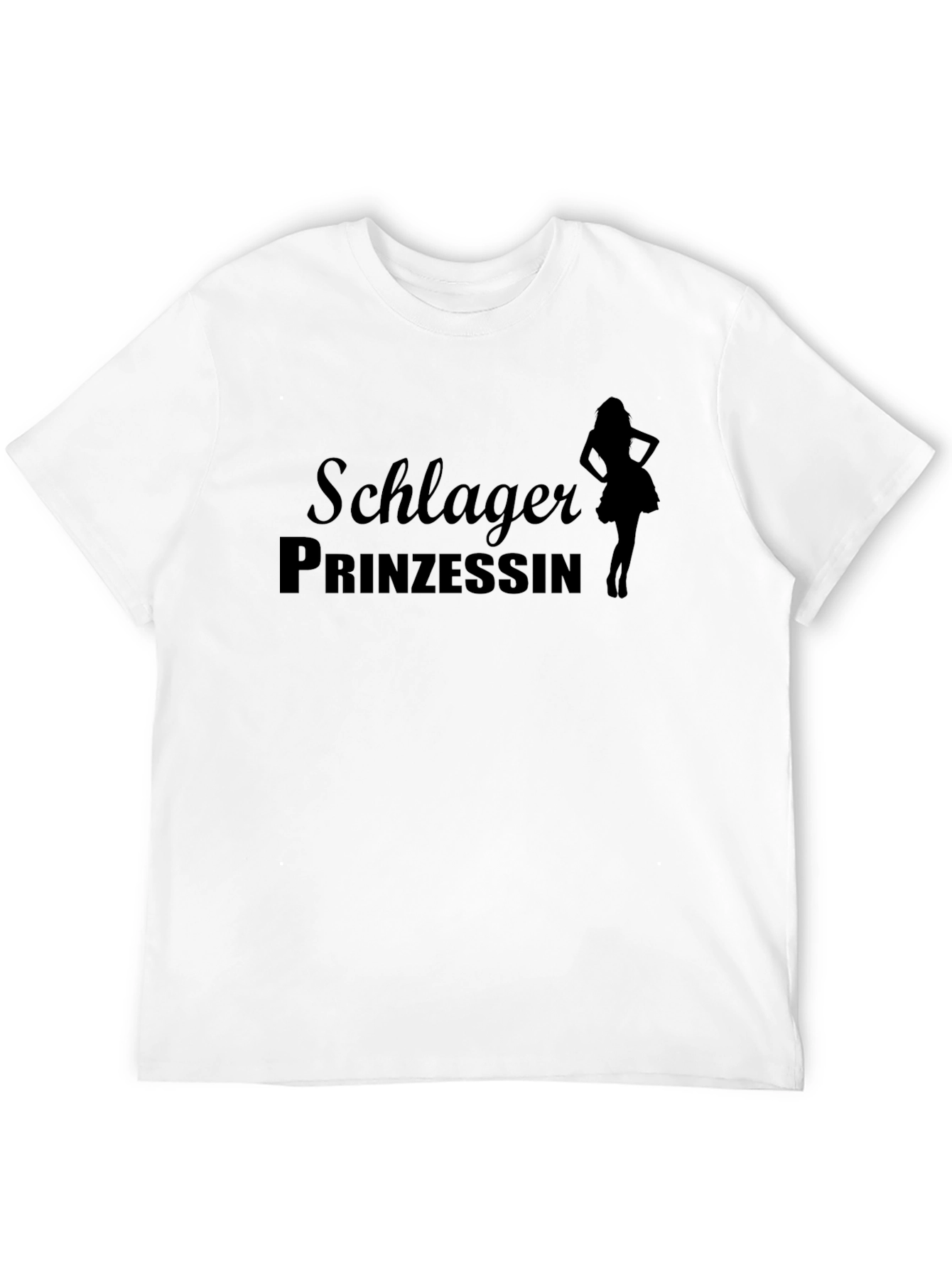 Schlager Prinzessin Black Graphic T-Shirt