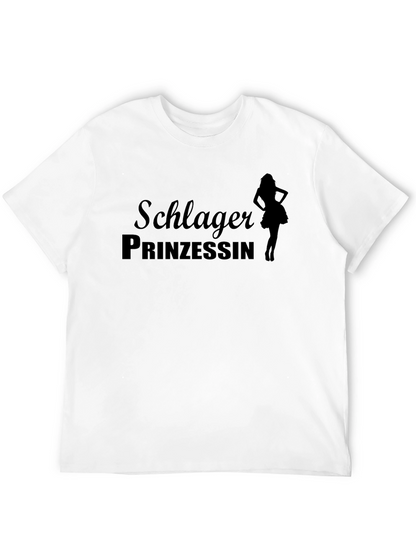 Schlager Prinzessin Black Graphic T-Shirt