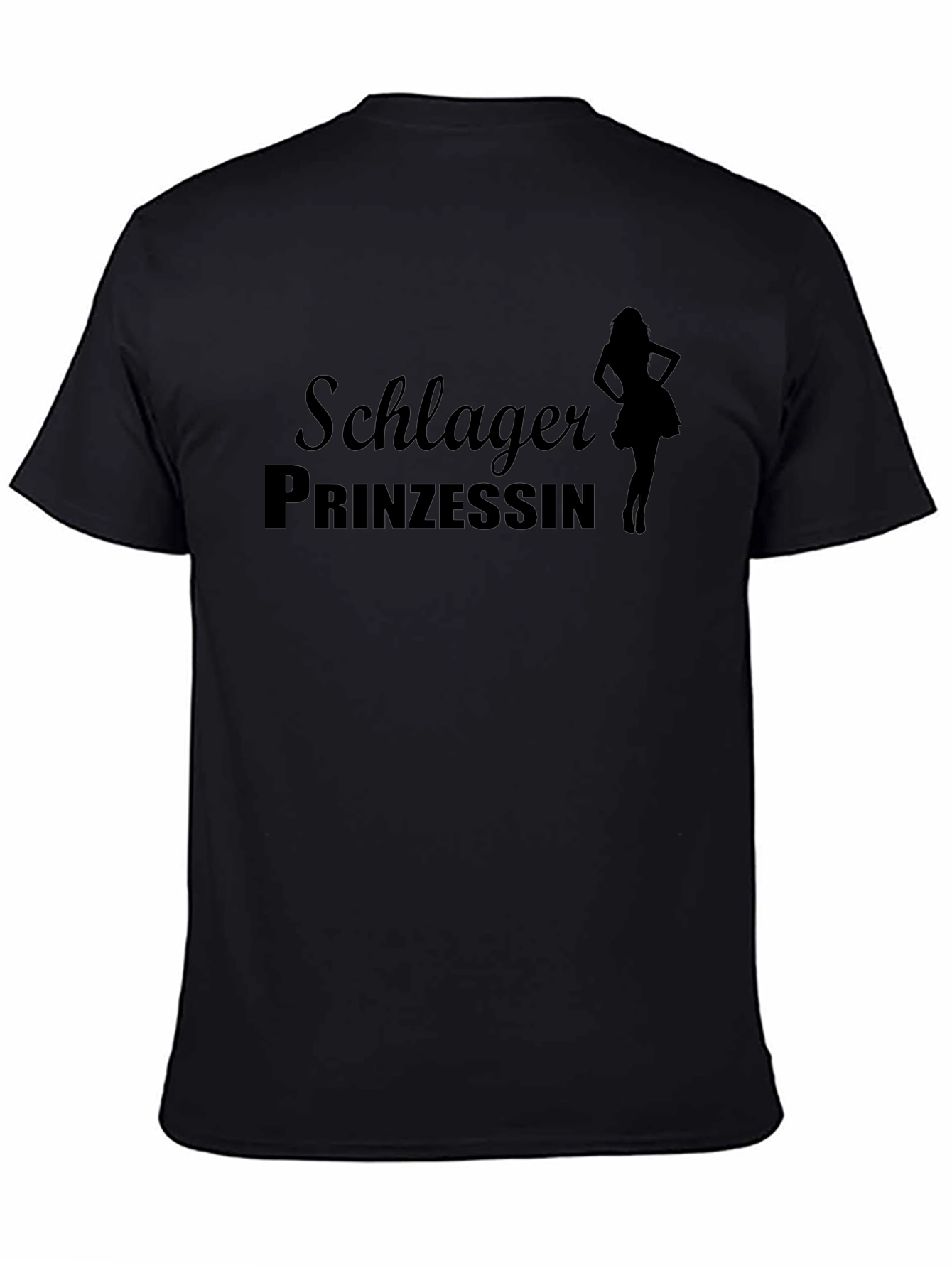 Schlager Prinzessin Black Graphic T-Shirt