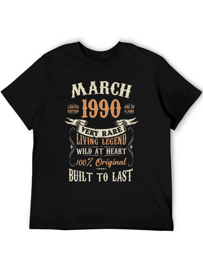 March 1990 Limited Edition Birthday T-Shirt