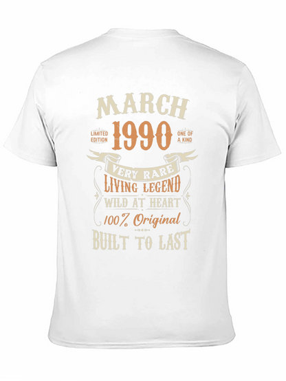 March 1990 Limited Edition Birthday T-Shirt
