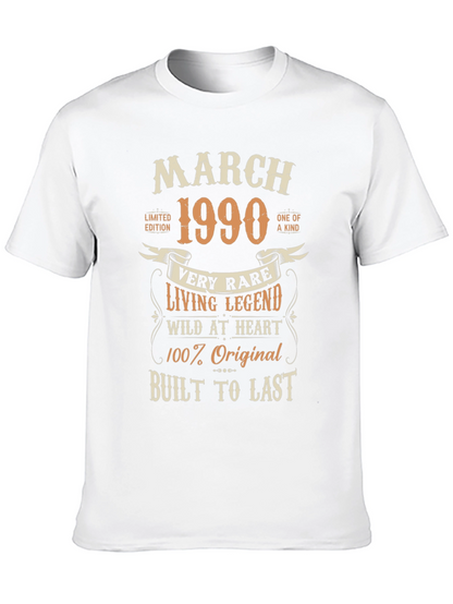 March 1990 Limited Edition Birthday T-Shirt