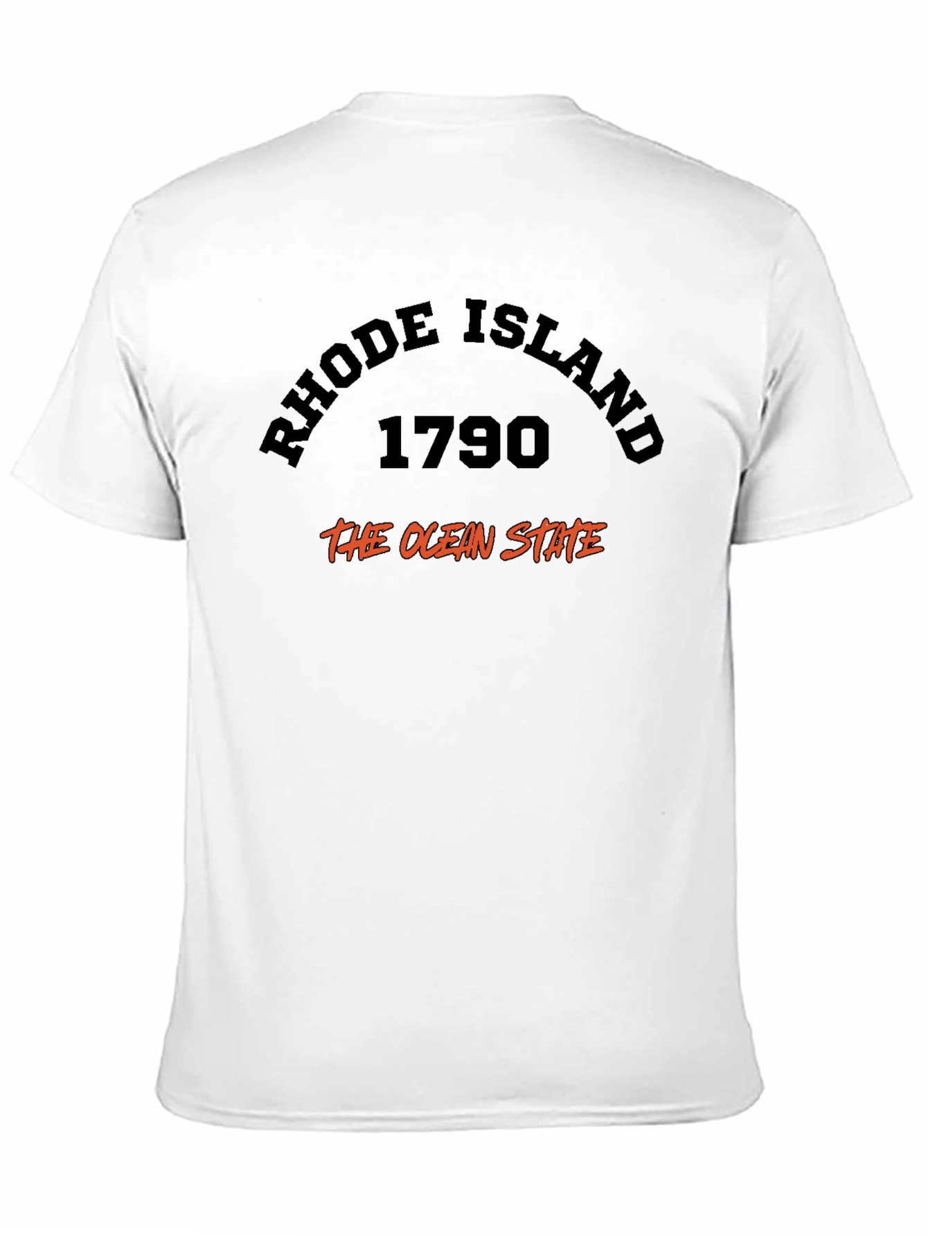 Rhode Island 1790 Ocean State Black T-Shirt