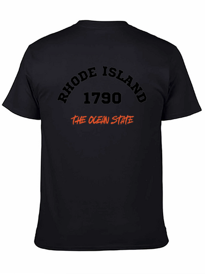 Rhode Island 1790 Ocean State Black T-Shirt