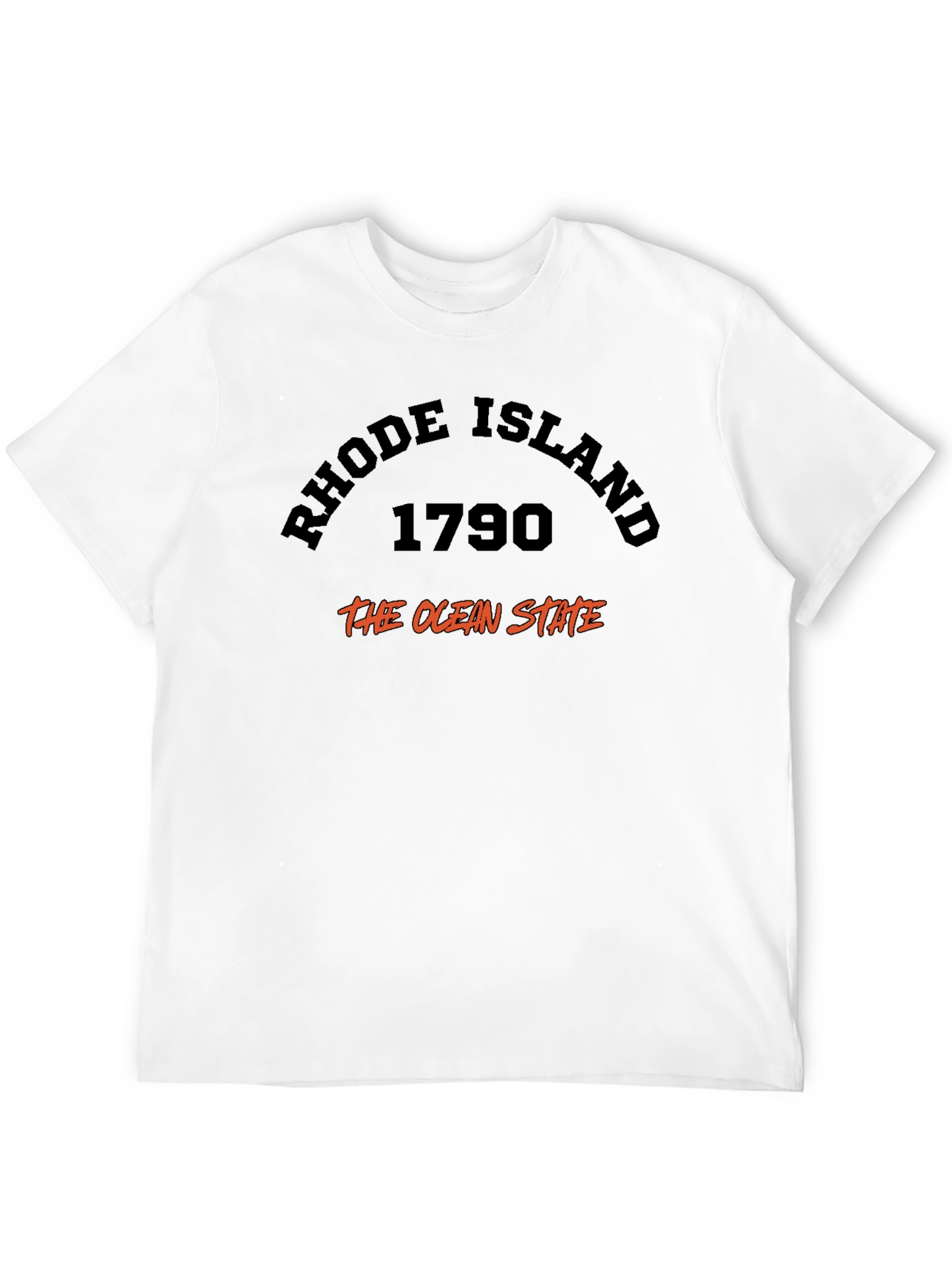 Rhode Island 1790 Ocean State Black T-Shirt