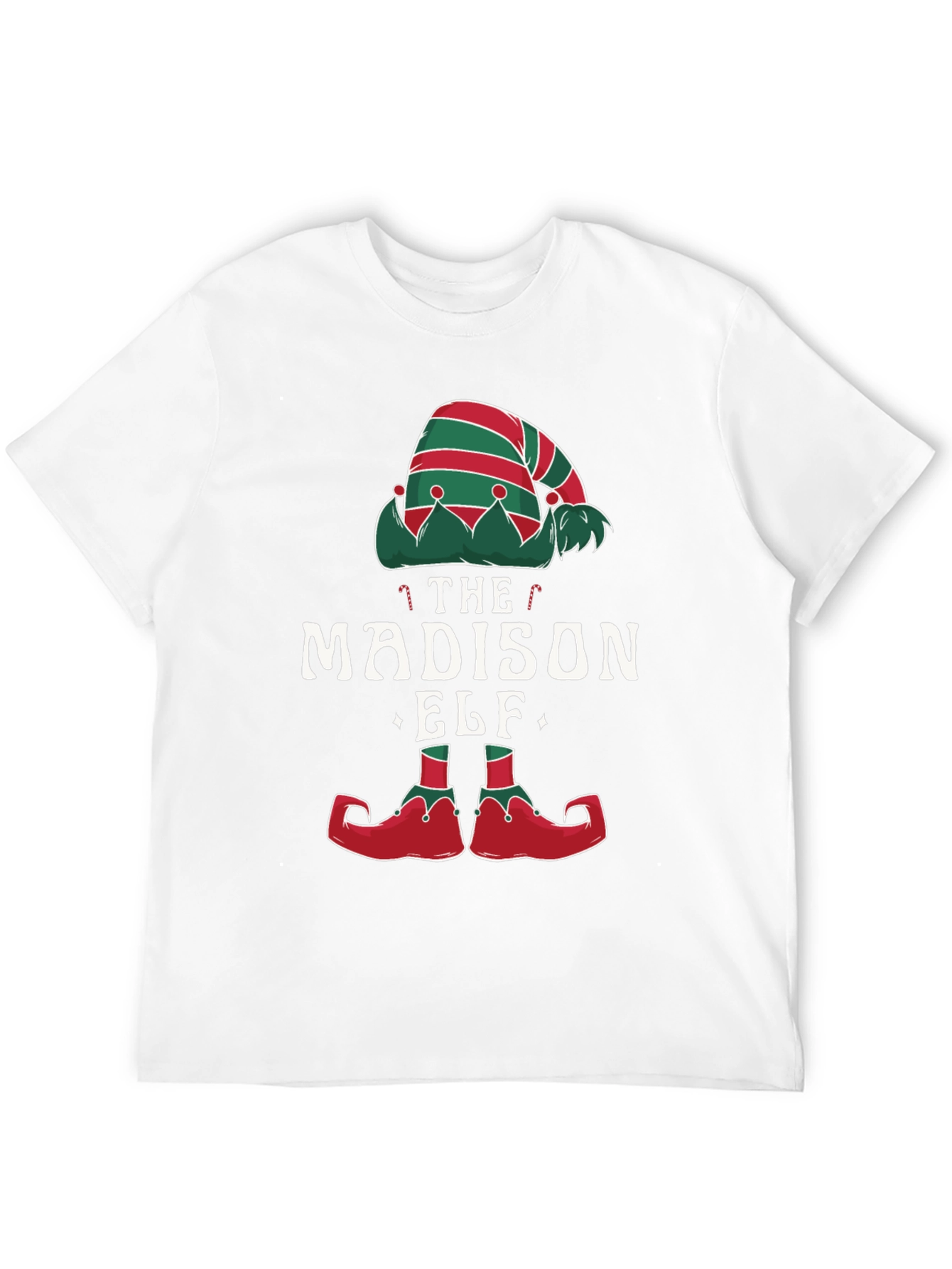 Madison Elf Christmas T-Shirt - Festive Holiday Apparel
