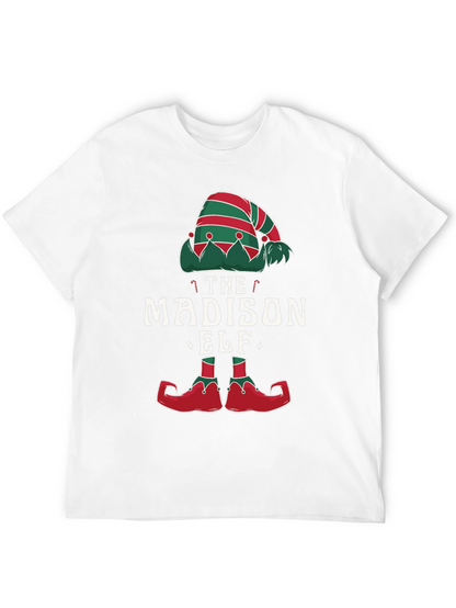 Madison Elf Christmas T-Shirt - Festive Holiday Apparel