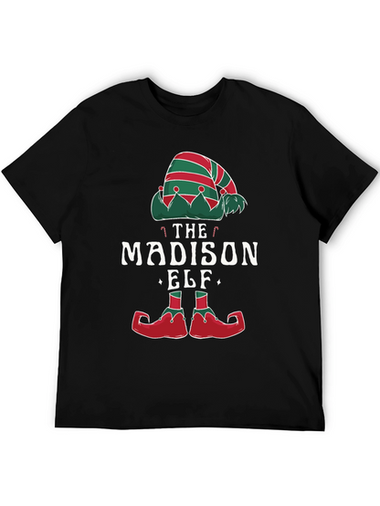 Madison Elf Christmas T-Shirt - Festive Holiday Apparel