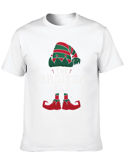 Madison Elf Christmas T-Shirt - Festive Holiday Apparel