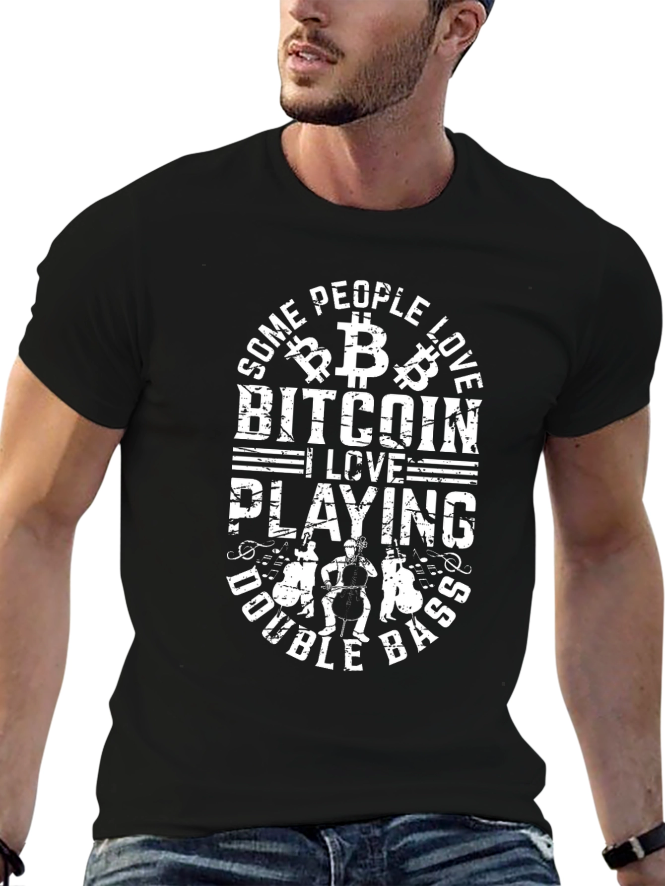 Bitcoin & Double Bass T-Shirt