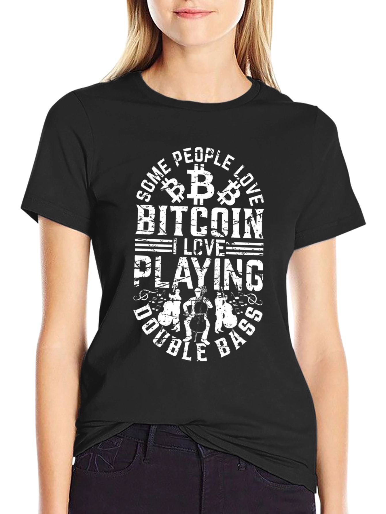 Bitcoin & Double Bass T-Shirt