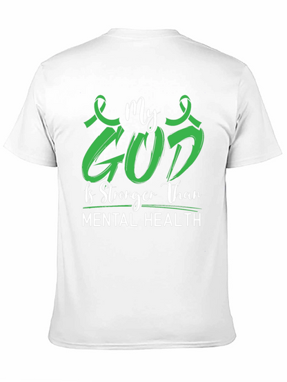 My God is Stronger Mental Health Awareness Tee