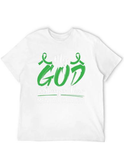 My God is Stronger Mental Health Awareness Tee