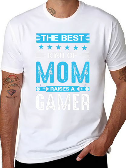 Best Mom Raises a Gamer Graphic Tee