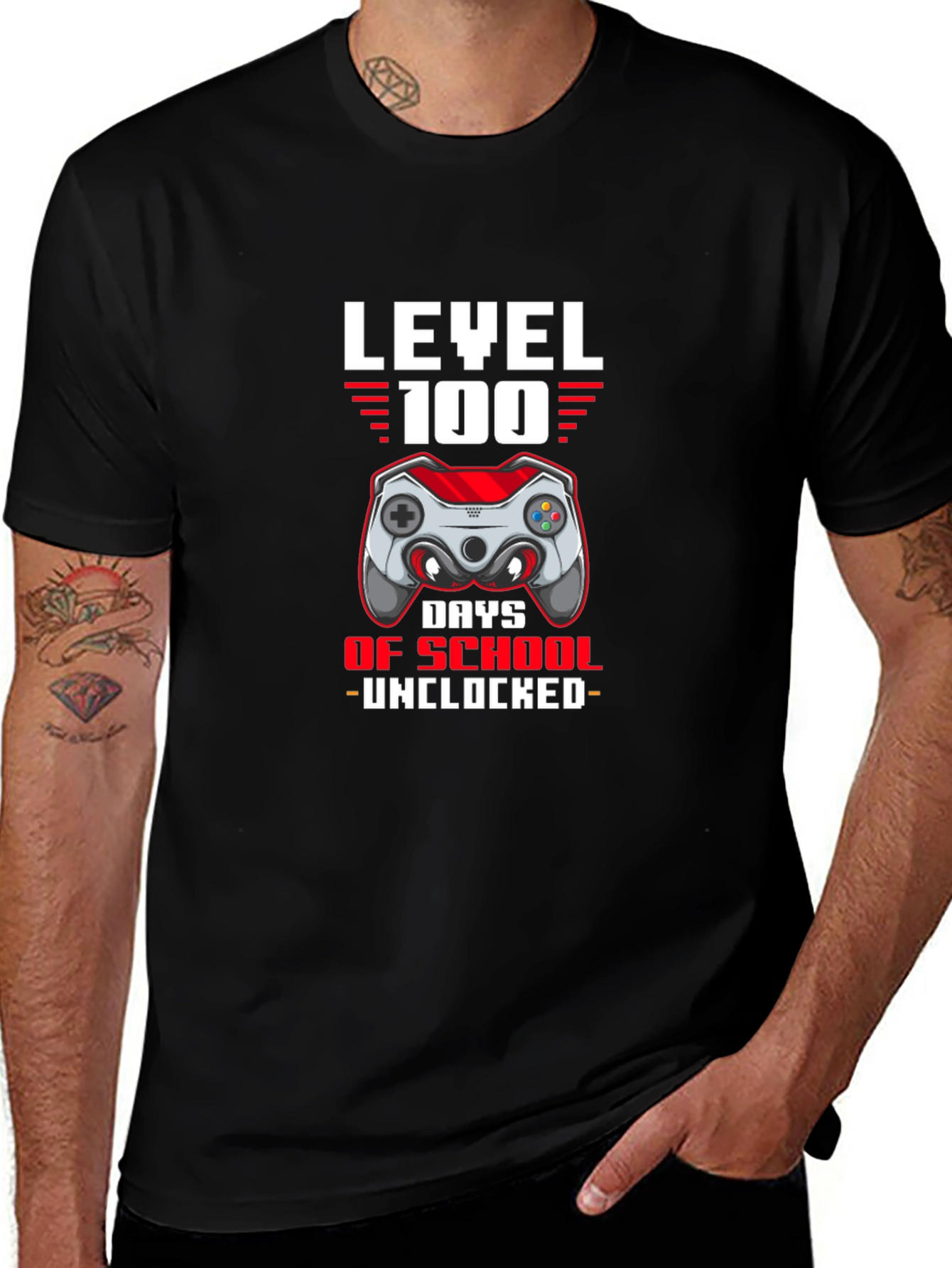Level 100 Days of School Unlocked T-Shirt