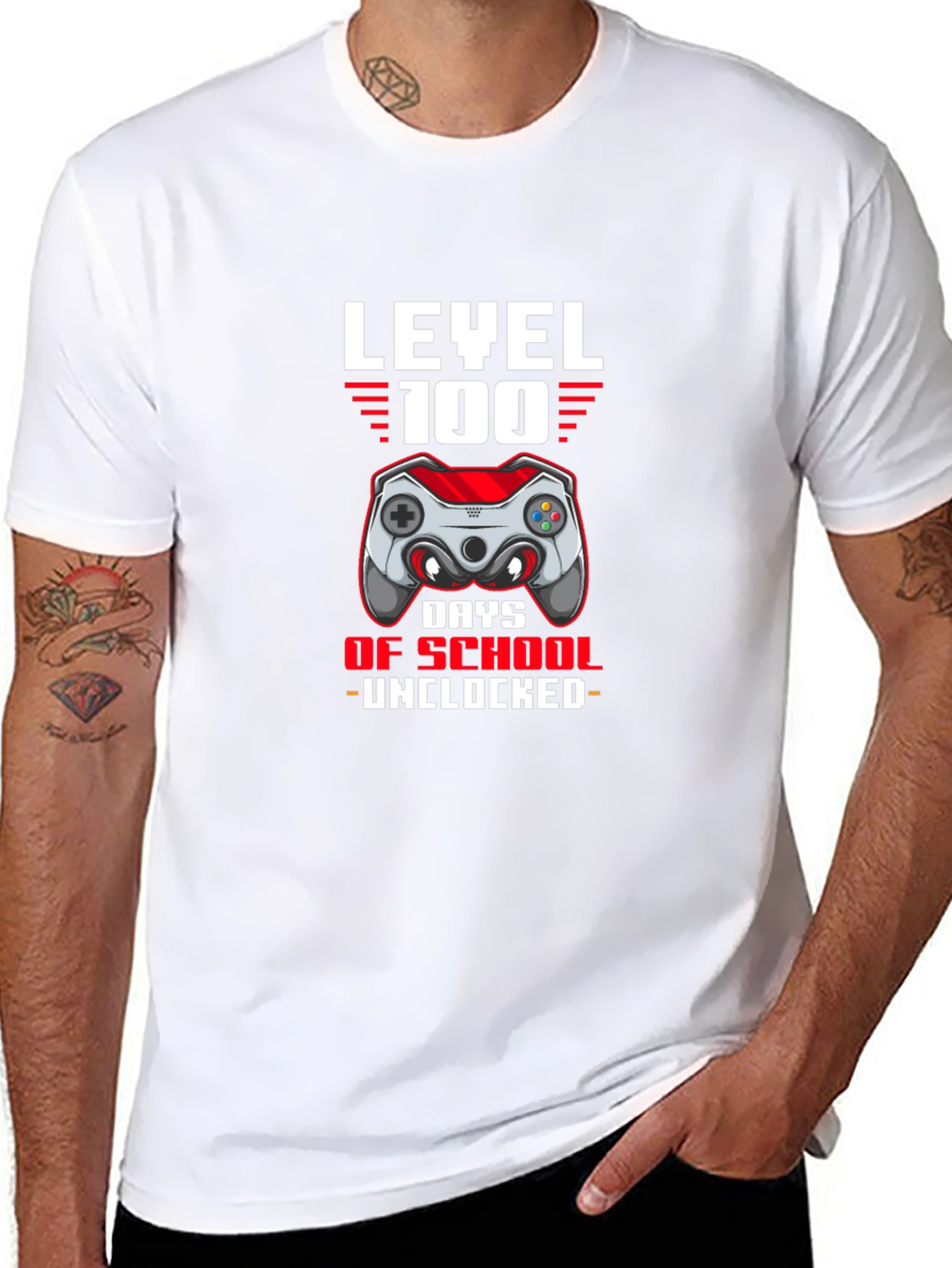 Level 100 Days of School Unlocked T-Shirt
