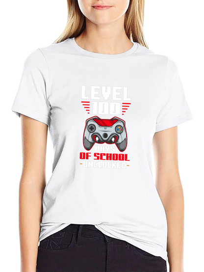 Level 100 Days of School Unlocked T-Shirt