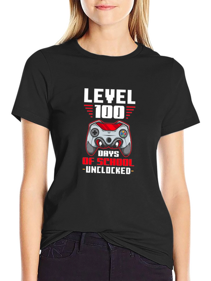 Level 100 Days of School Unlocked T-Shirt