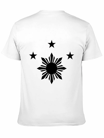 Philippines Flag Inspired Black Tee