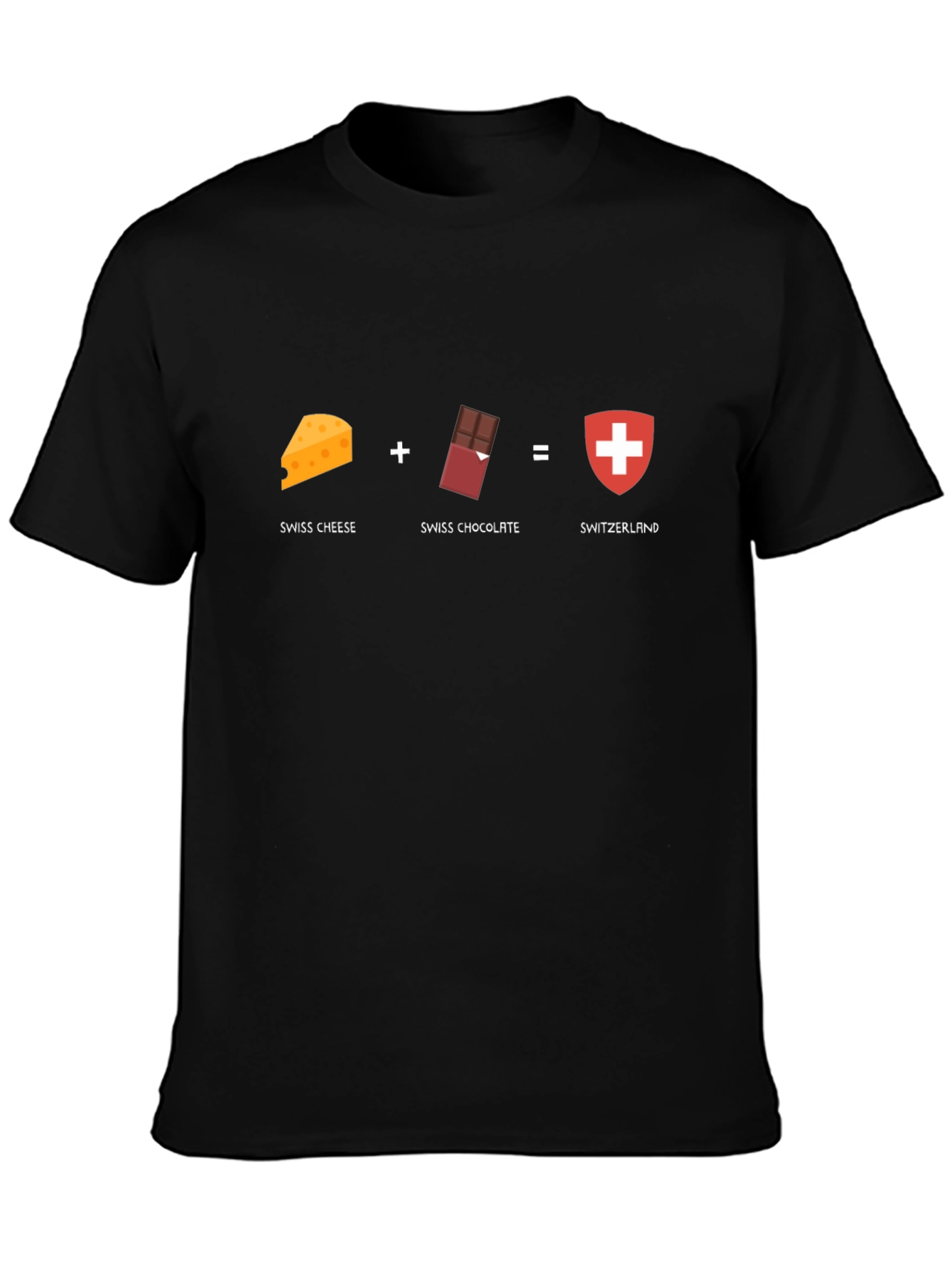 Switzerland Swiss Cheese Chocolate T-Shirt