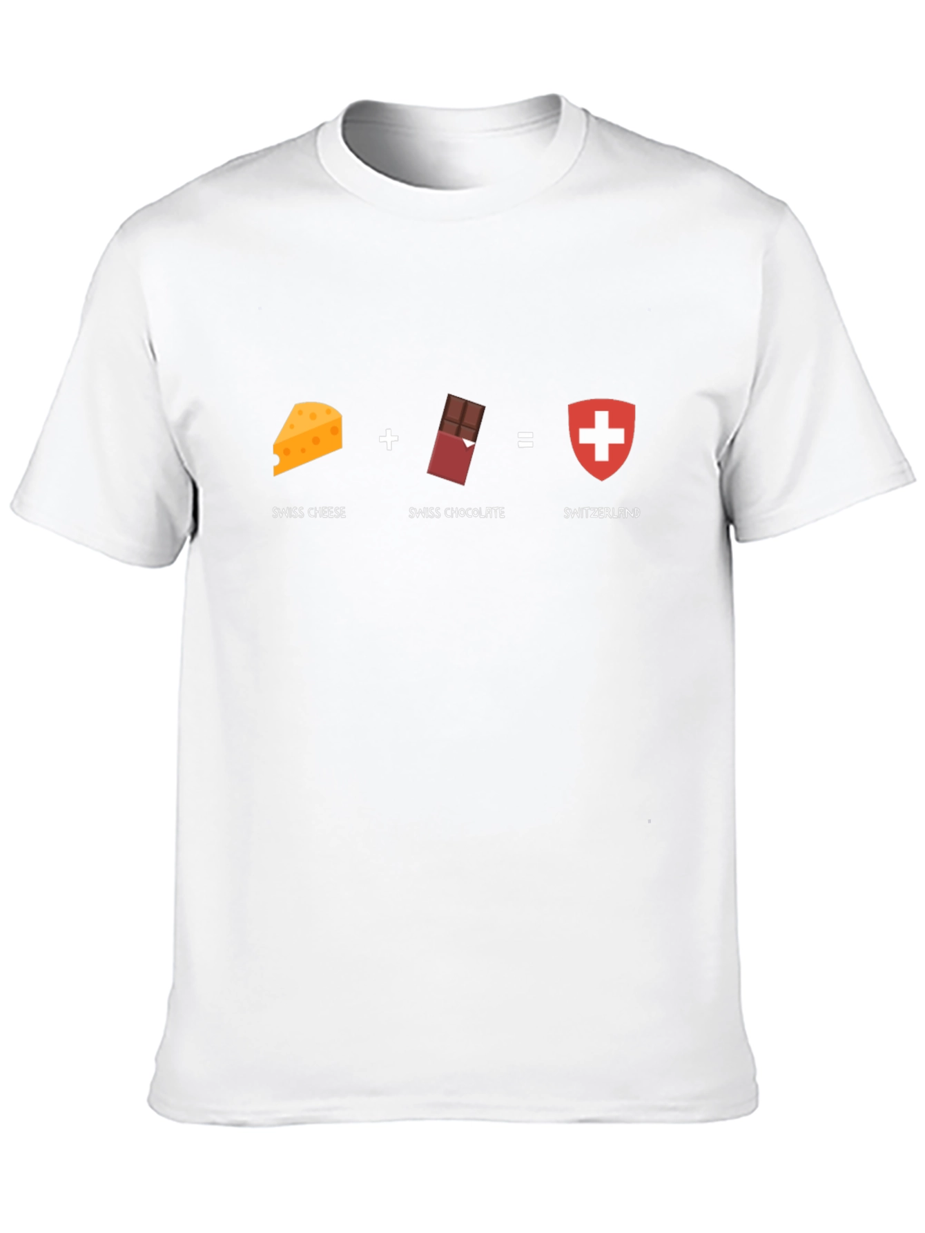 Switzerland Swiss Cheese Chocolate T-Shirt