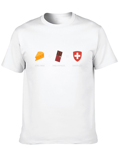 Switzerland Swiss Cheese Chocolate T-Shirt