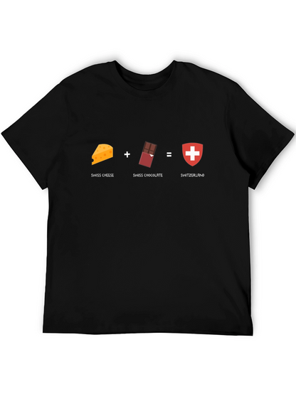 Switzerland Swiss Cheese Chocolate T-Shirt