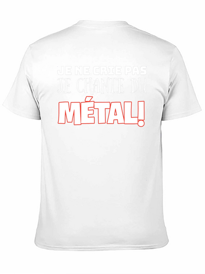 Metalhead T-Shirt: Je Ne Crie Pas - Metal!