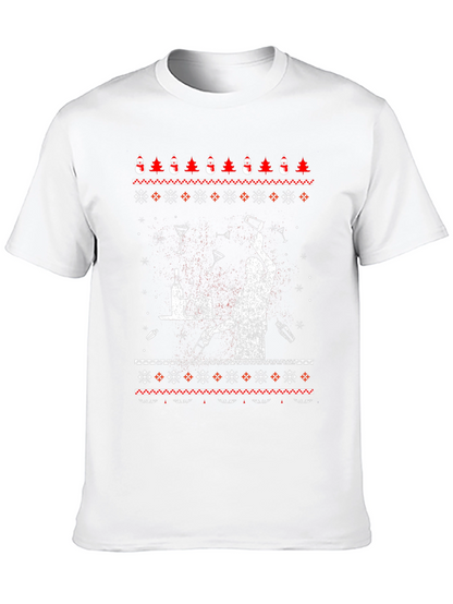 Bartender Ugly Christmas Sweater Graphic T-Shirt