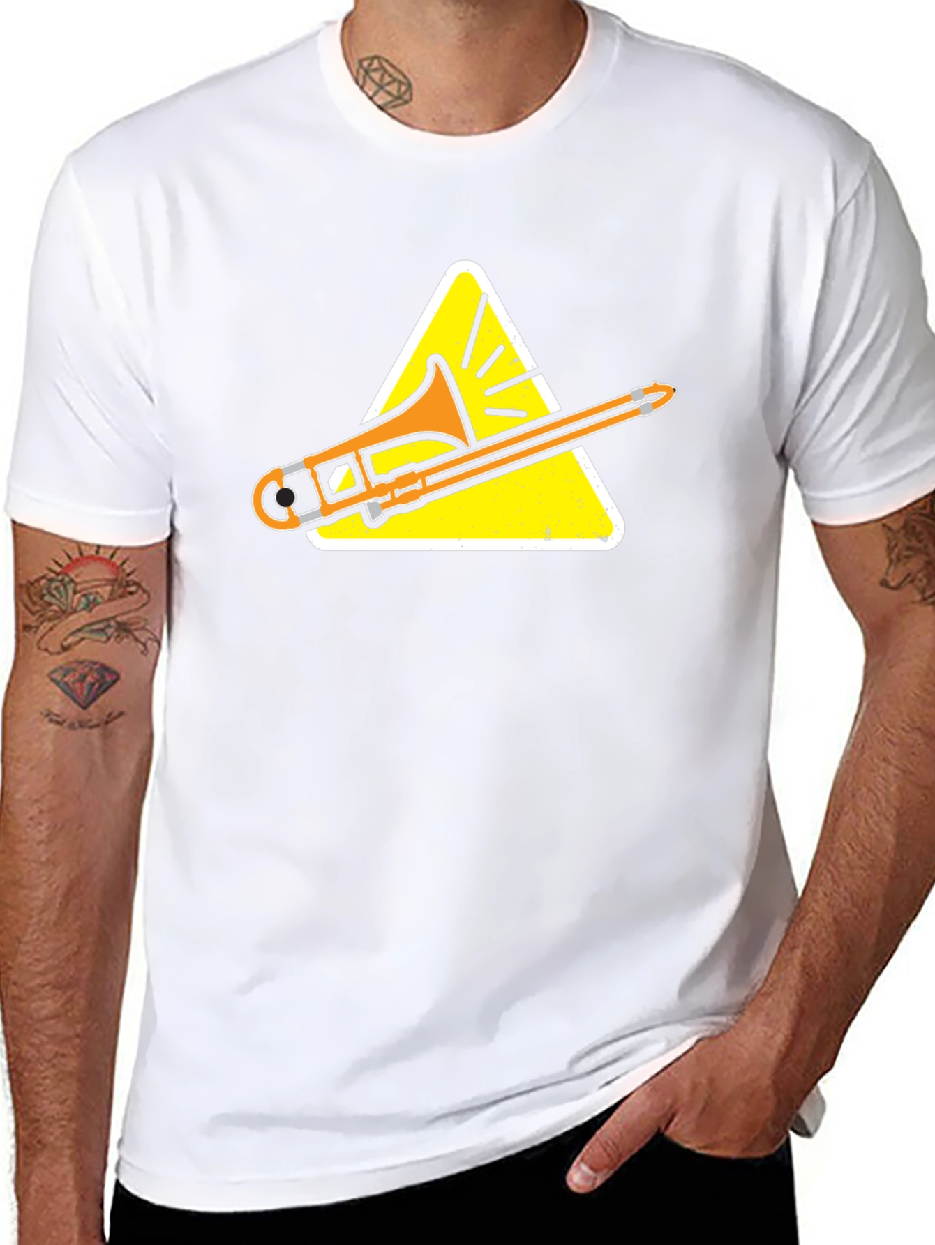 Trombone Instrument T-Shirt - Musicians Tee