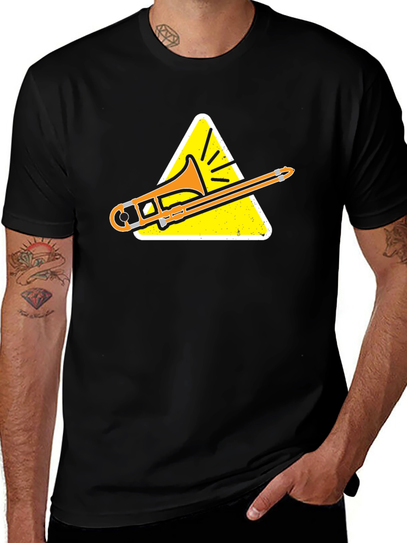Trombone Instrument T-Shirt - Musicians Tee