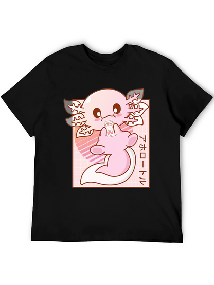 Axolotl Kawaii Anime T-Shirt