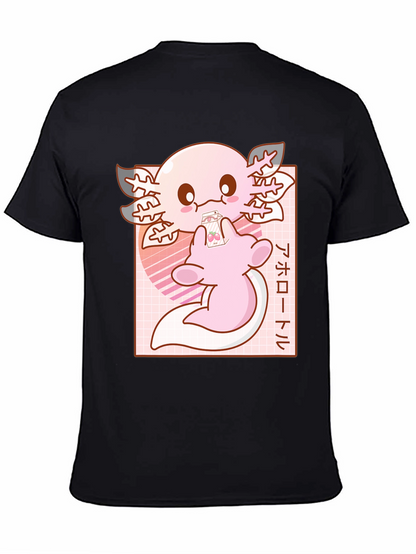 Axolotl Kawaii Anime T-Shirt