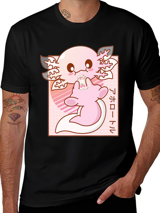 Axolotl Kawaii Anime T-Shirt