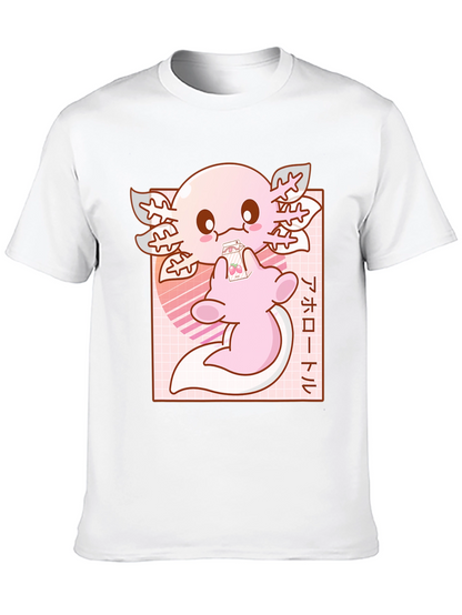 Axolotl Kawaii Anime T-Shirt