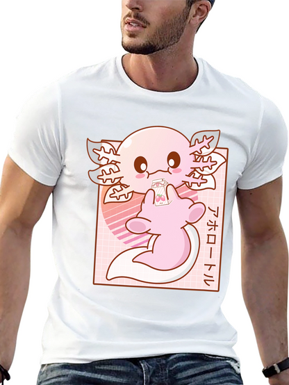 Axolotl Kawaii Anime T-Shirt