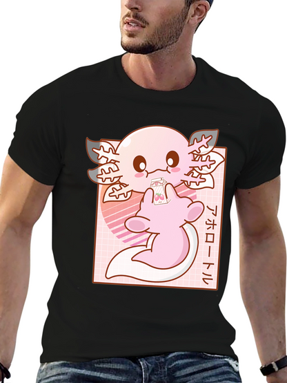 Axolotl Kawaii Anime T-Shirt
