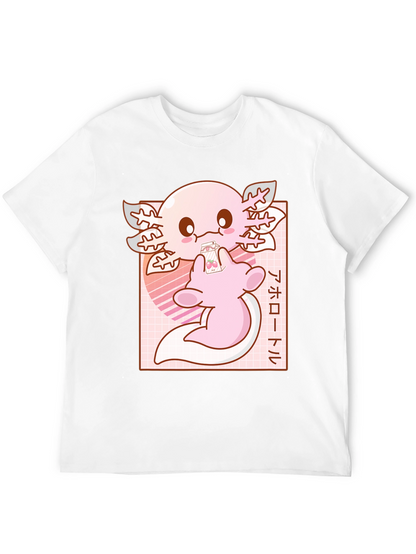 Axolotl Kawaii Anime T-Shirt