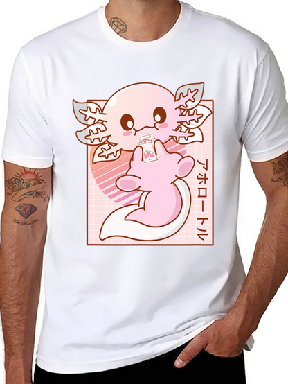 Axolotl Kawaii Anime T-Shirt