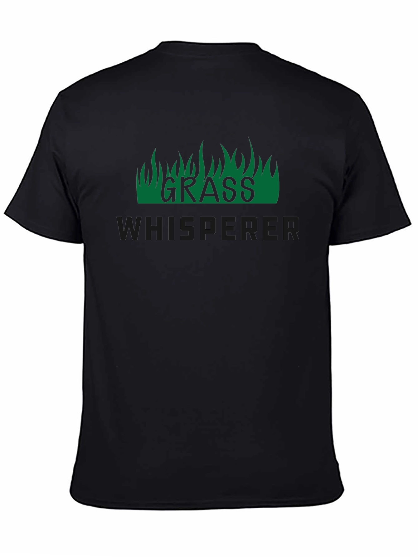 Grass Whisperer Graphic Tee - Black Crew Neck