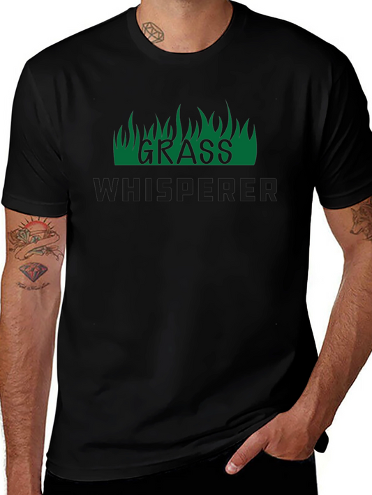 Grass Whisperer Graphic Tee - Black Crew Neck