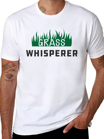 Grass Whisperer Graphic Tee - Black Crew Neck