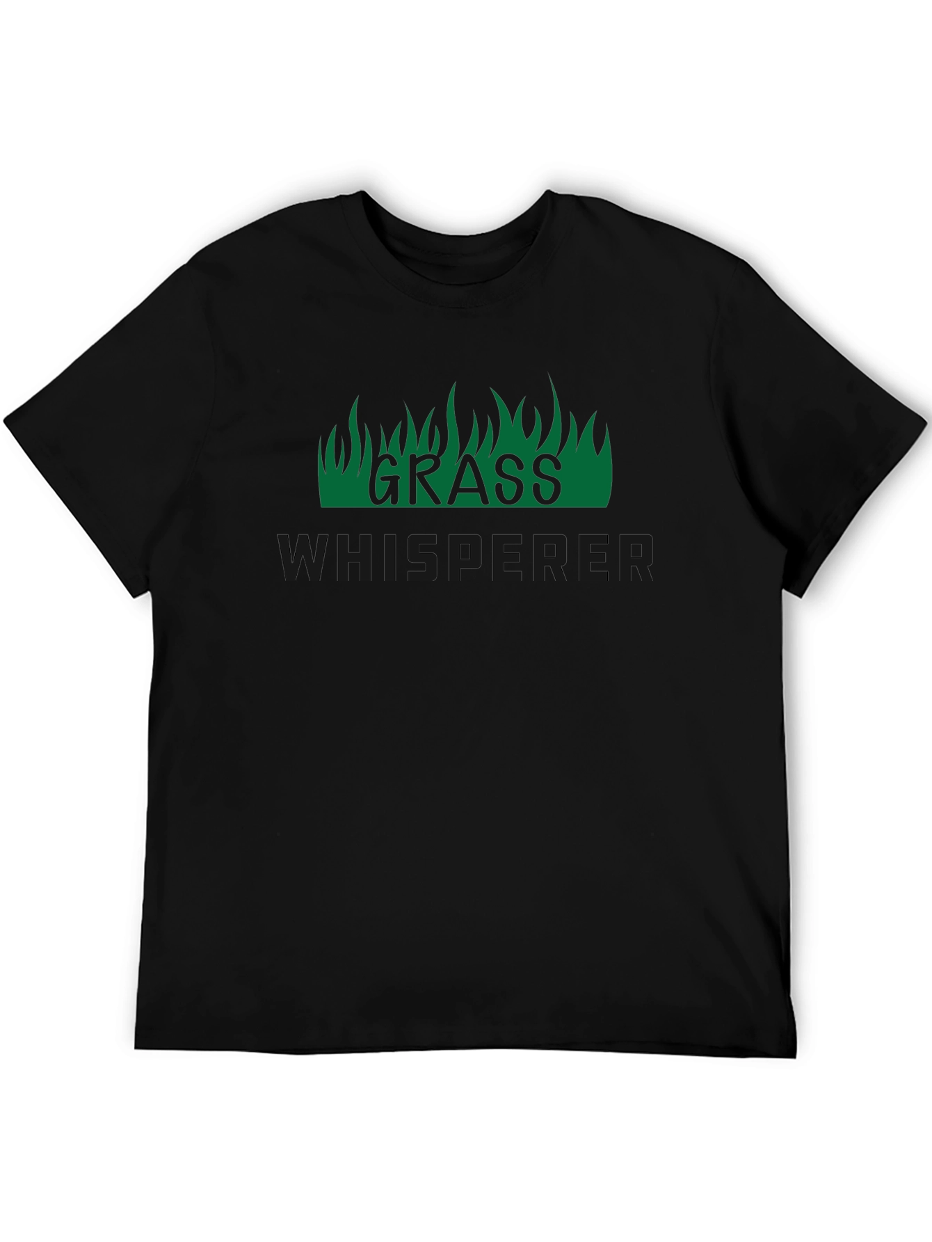 Grass Whisperer Graphic Tee - Black Crew Neck