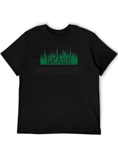 Grass Whisperer Graphic Tee - Black Crew Neck