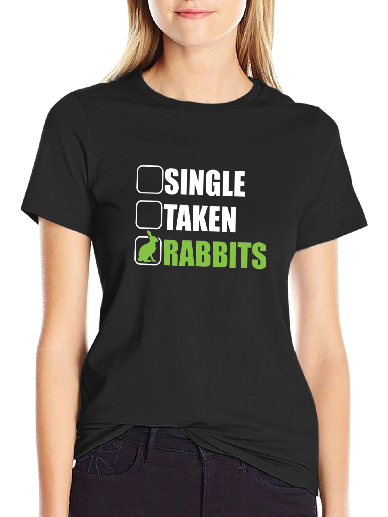 Single Taken Rabbits T-Shirt Funny Pet Lover Tee