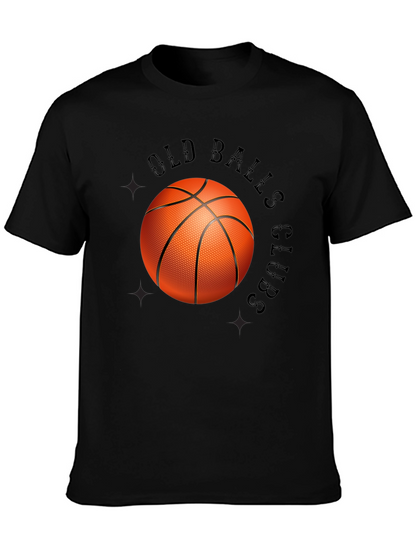 Old Balls Club Graphic Tee - Novelty Basketball T-Shirt